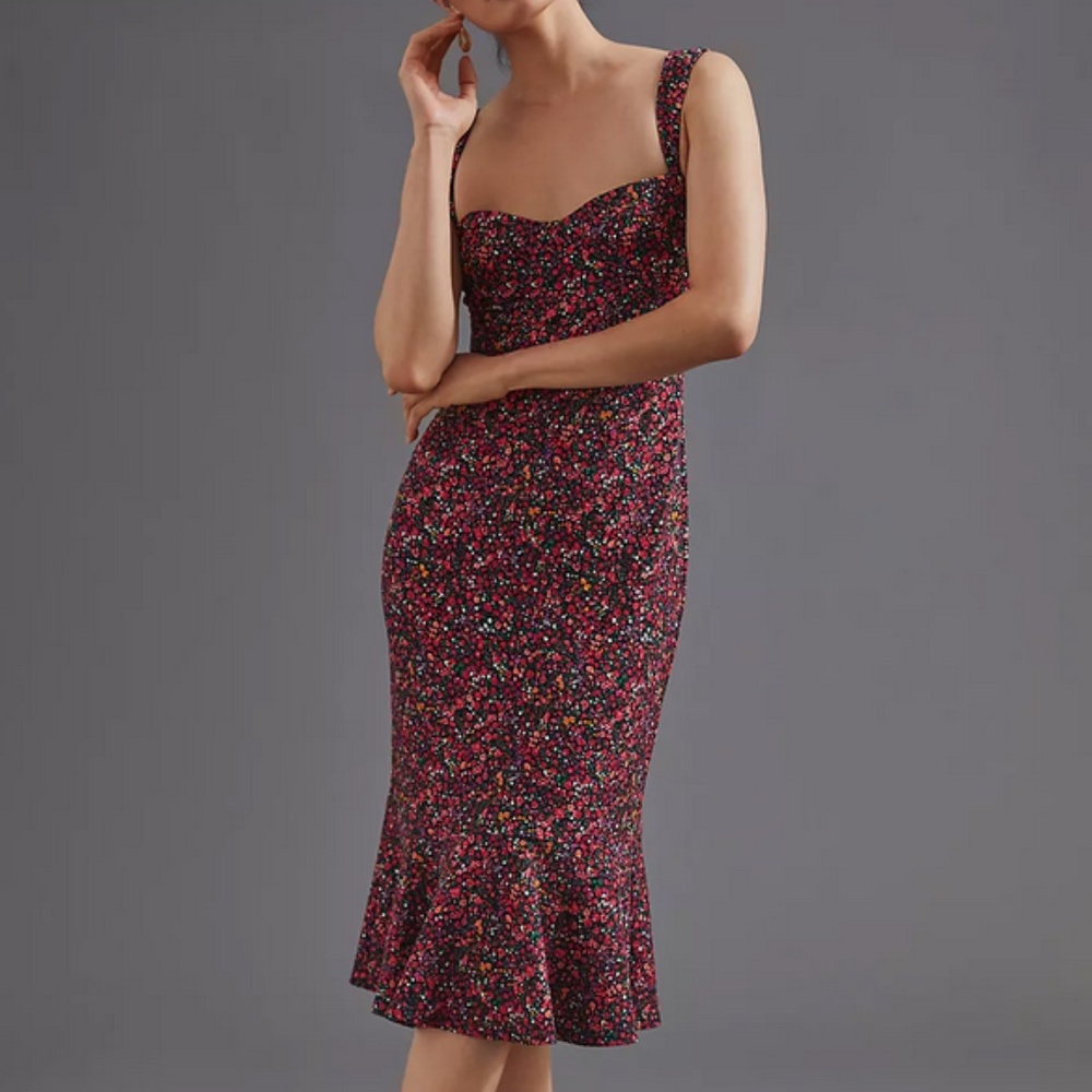Hutch Sweetheart Midi Dress
